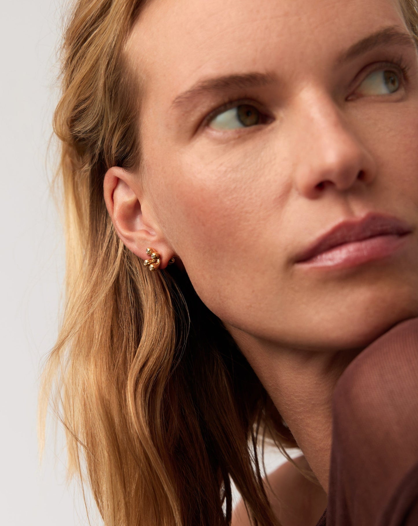 Atom Stud Earrings | 18ct Gold Vermeil