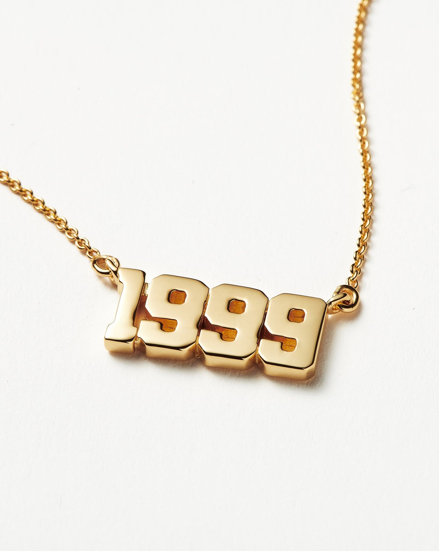 Birth Year Necklace - Year 1999 | 18ct Gold Vermeil