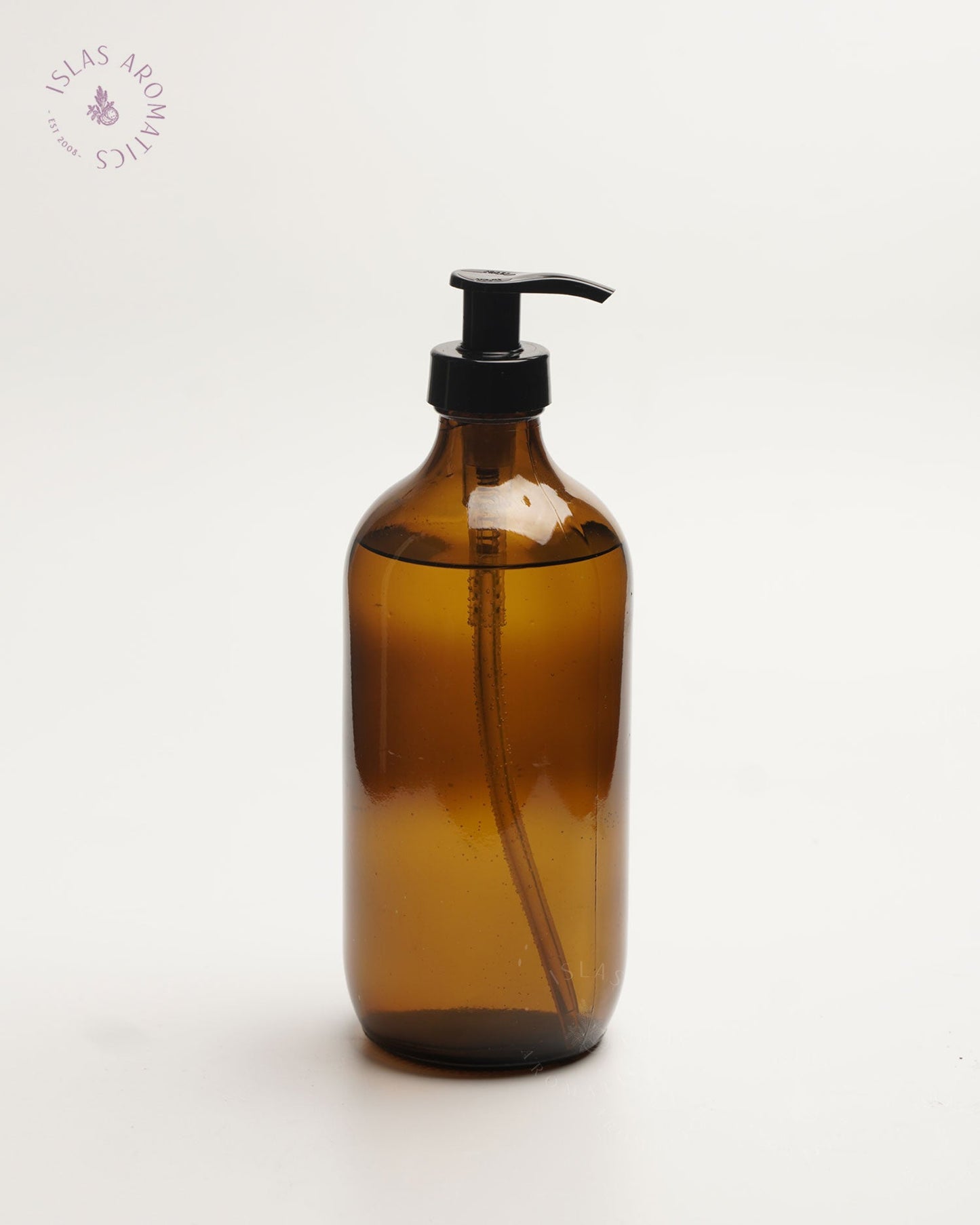 Amber Glass Bottle w/ Pump
