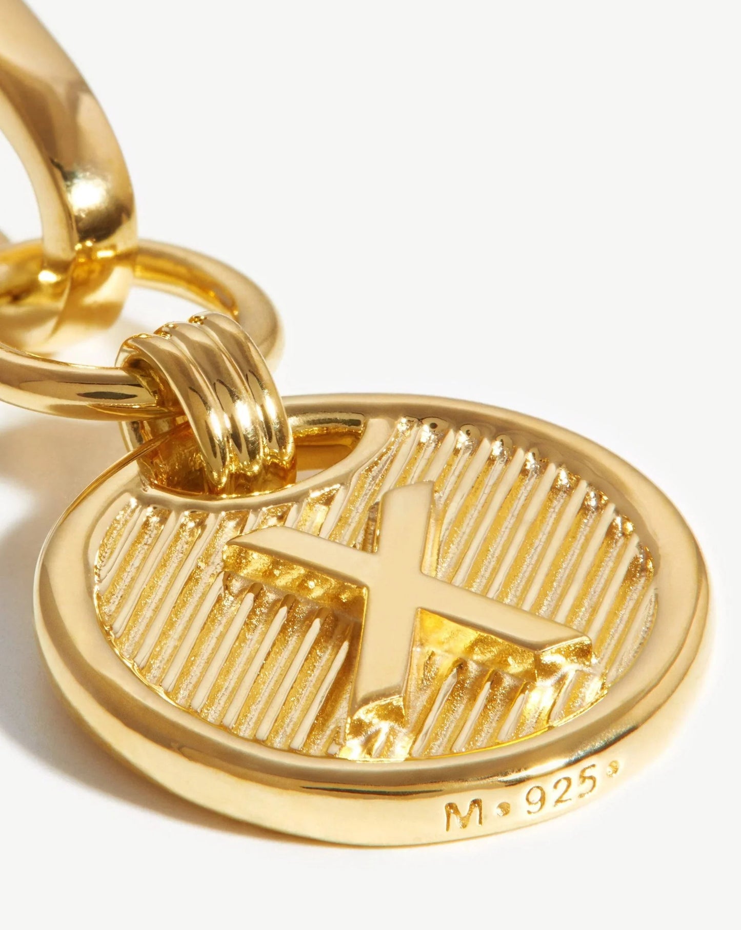 Clip-On Initial Pendant - Initial X