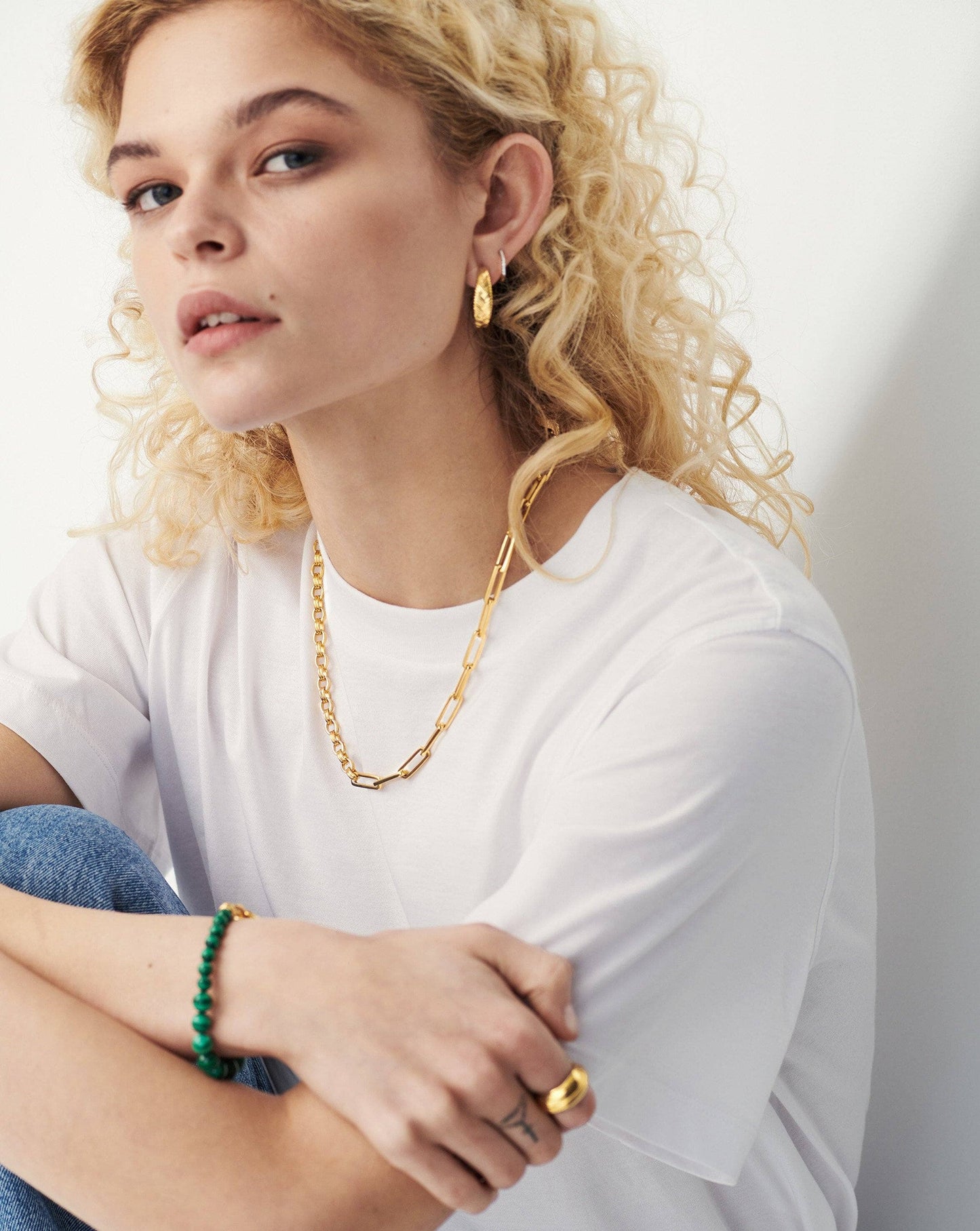 Deconstructed Axiom Chain Necklace | 18ct Gold Plated