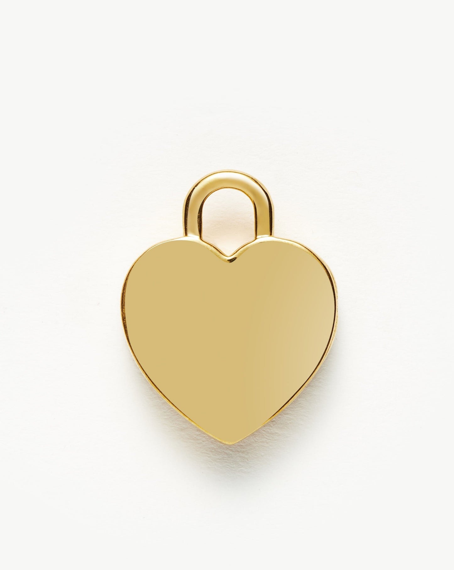 Engravable Heart Locket Clip-On Pendant | 18ct Gold Plated