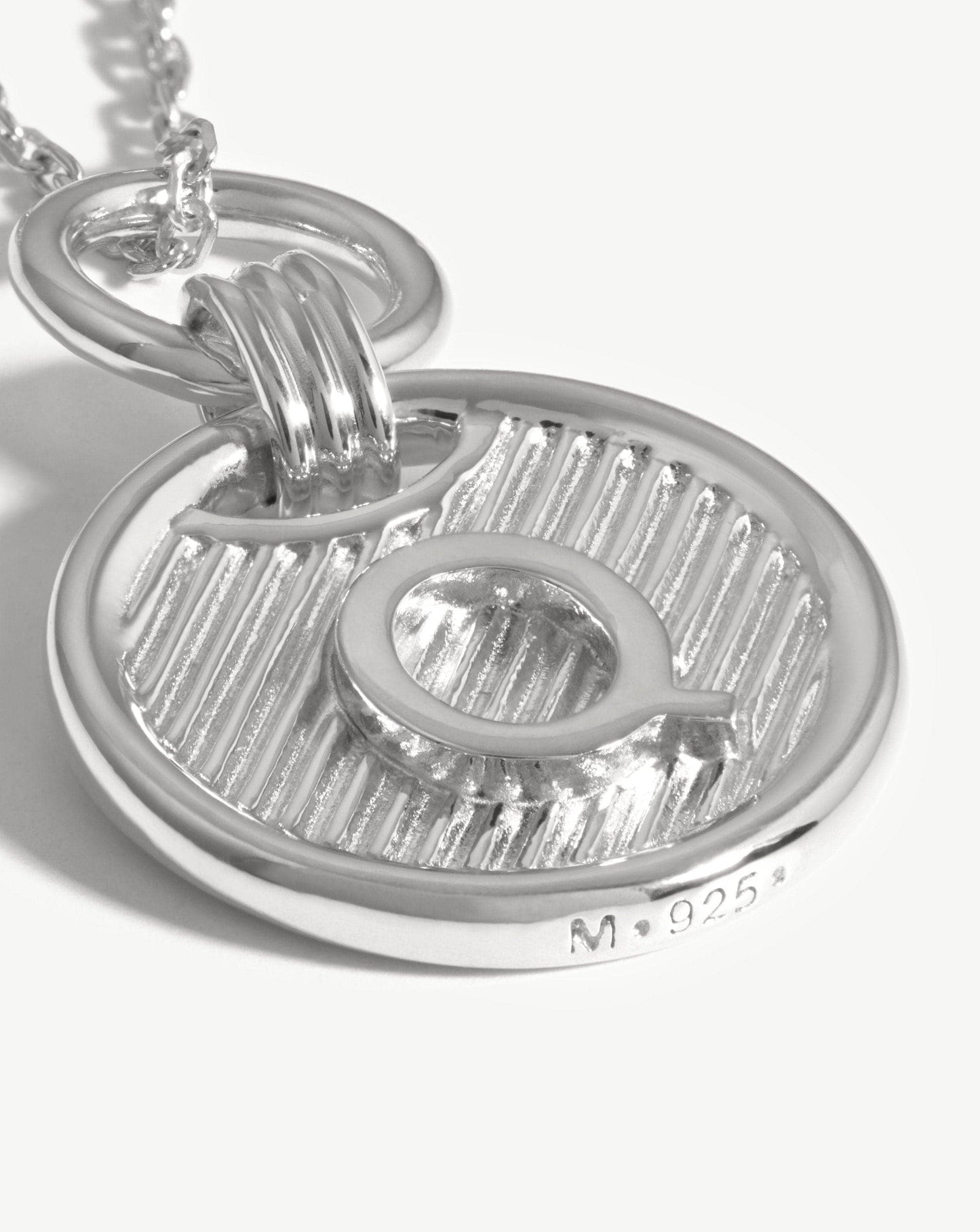 Initial Pendant Necklace - Initial Q | Sterling Silver