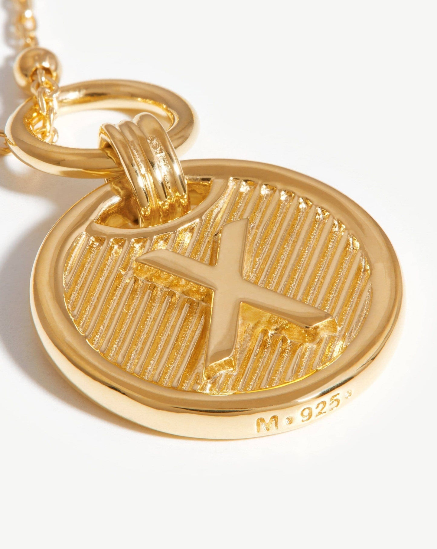 Initial Pendant Necklace - Initial X | 18ct Gold Vermeil