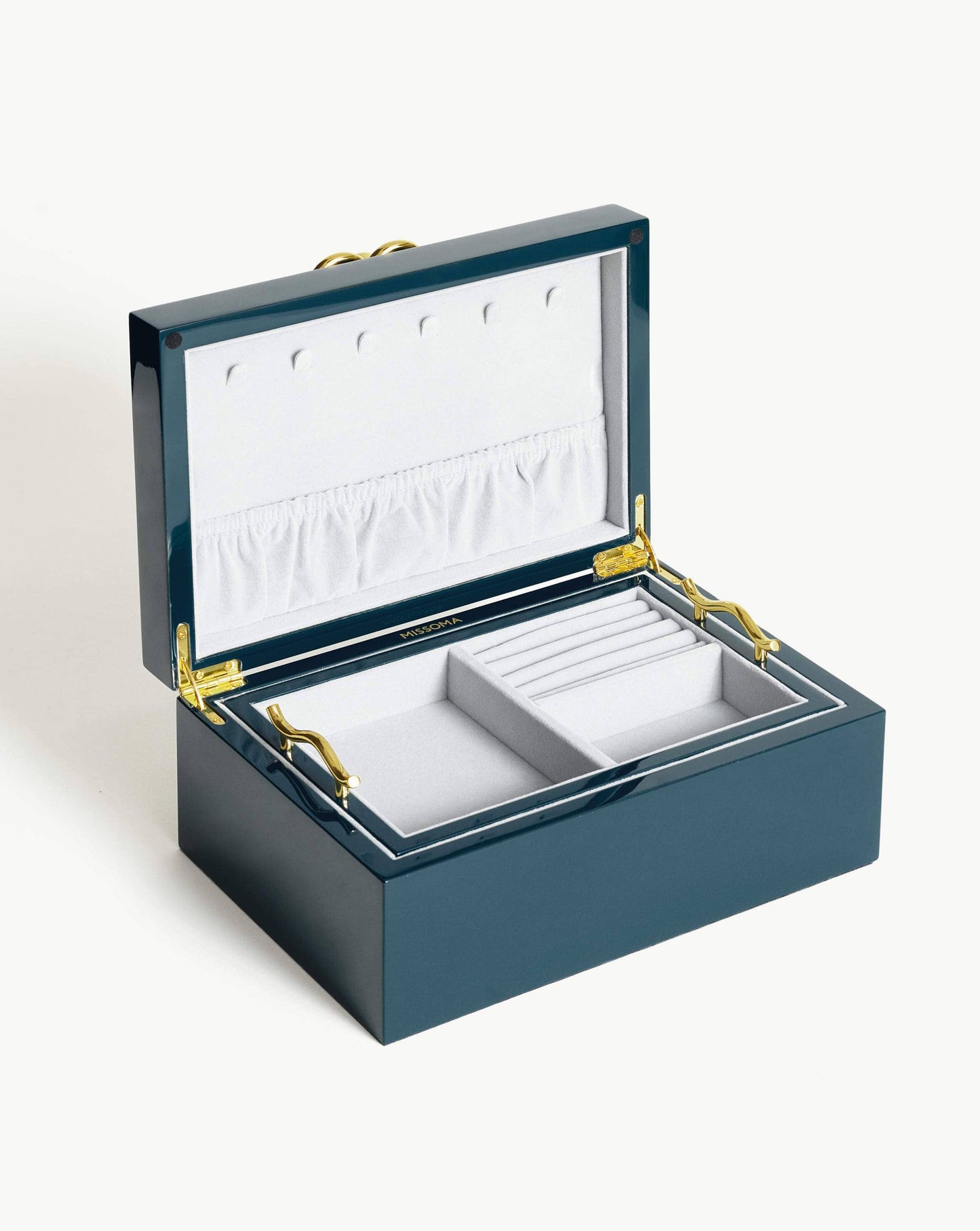 Knot Lacquered Jewellery Box | Blue Lacquer
