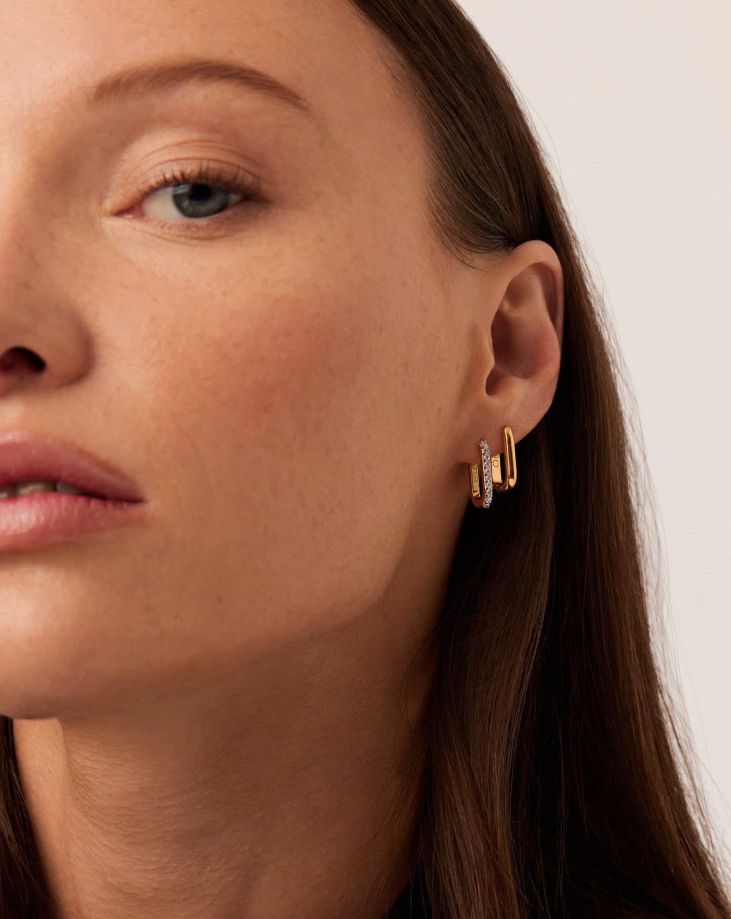 Pave Ovate Small | 18ct Recycled Gold Vermeil on Recycled Sterling Silver