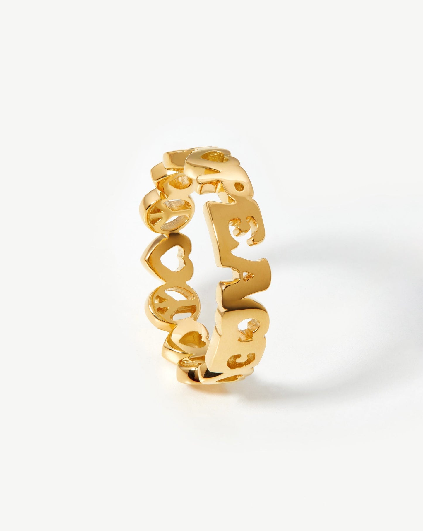 Peace Out Stacking Ring | 18ct Gold Vermeil