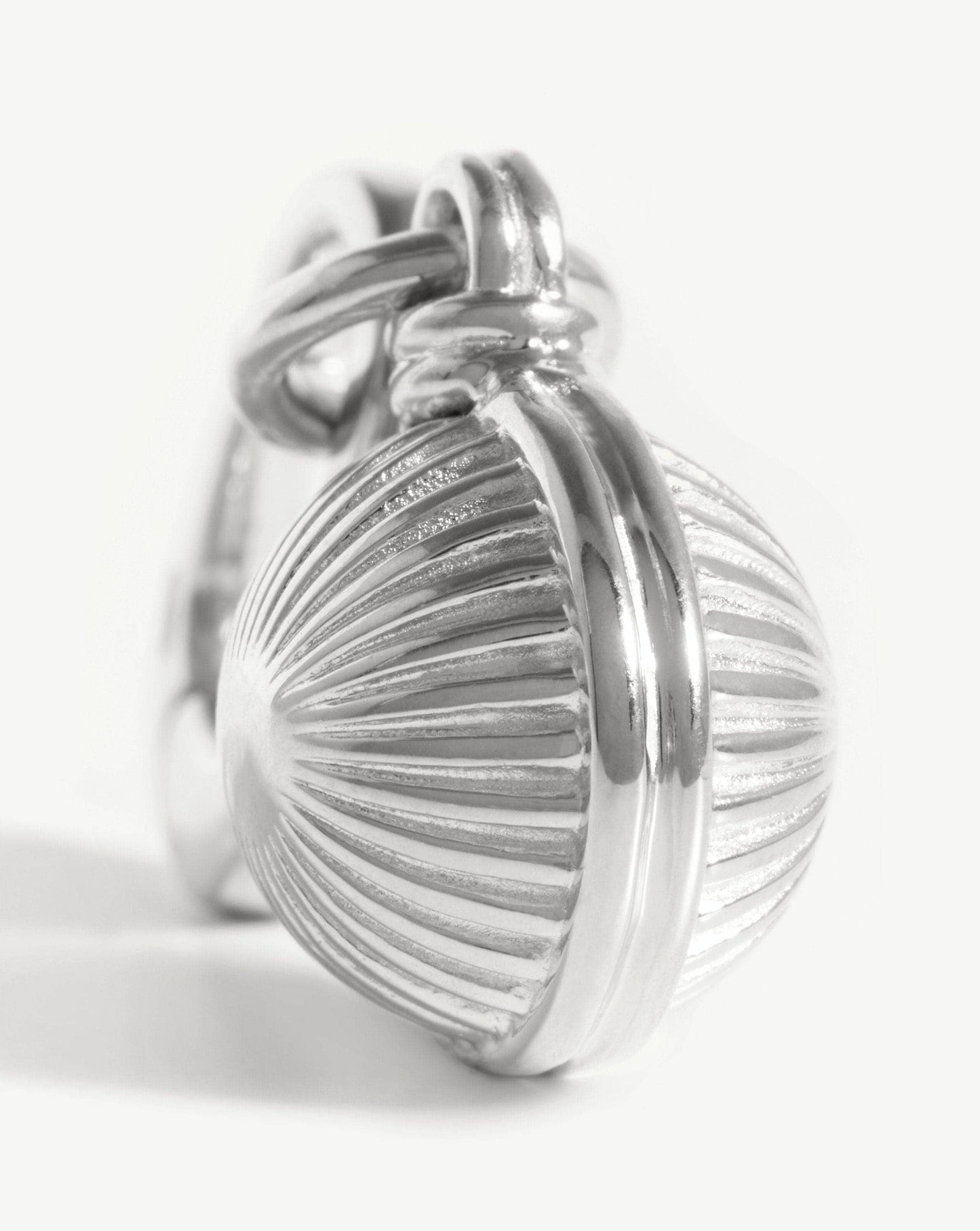 Ridge Sphere Clip-On Pendant
