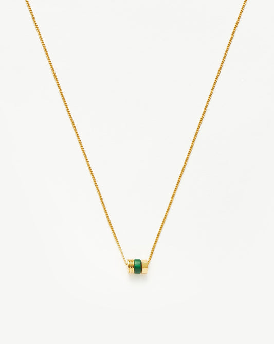 Abacus Beaded Floating Charm Necklace | 18ct Recycled Gold Vermeil on Recycled Sterling Silver