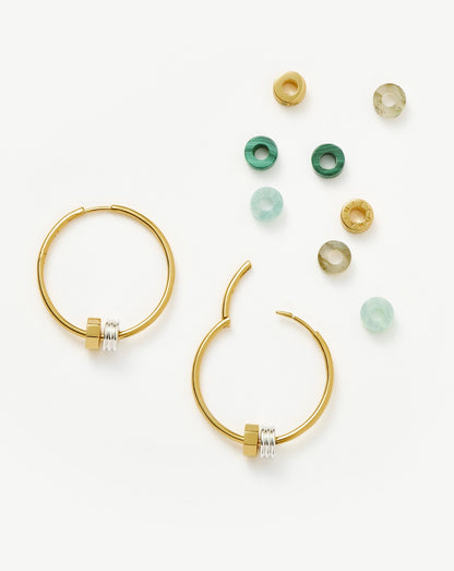Abacus Beaded Gemstone Make-Your-Own Set | 18ct Recycled Gold Vermeil on Recycled Sterling Silver