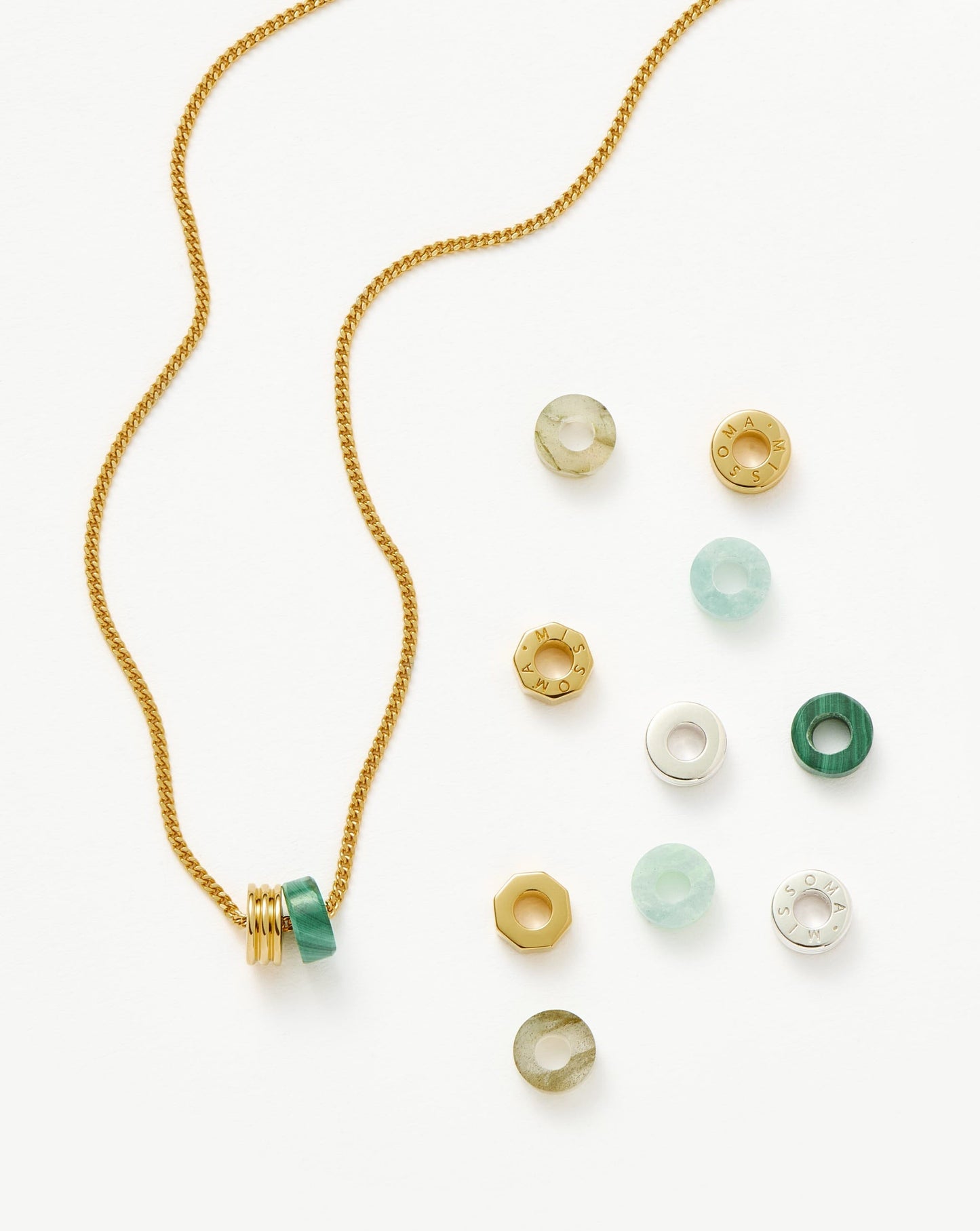 Abacus Beaded Gemstone Make-Your-Own Set | 18ct Recycled Gold Vermeil on Recycled Sterling Silver
