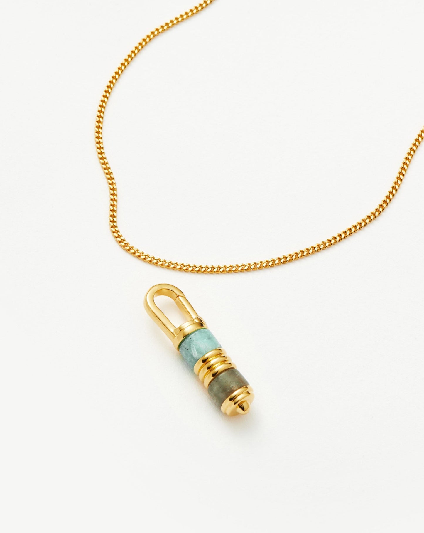 Abacus Beaded Spinning Pendant Necklace | 18ct Recycled Gold Vermeil on Recycled Sterling Silver