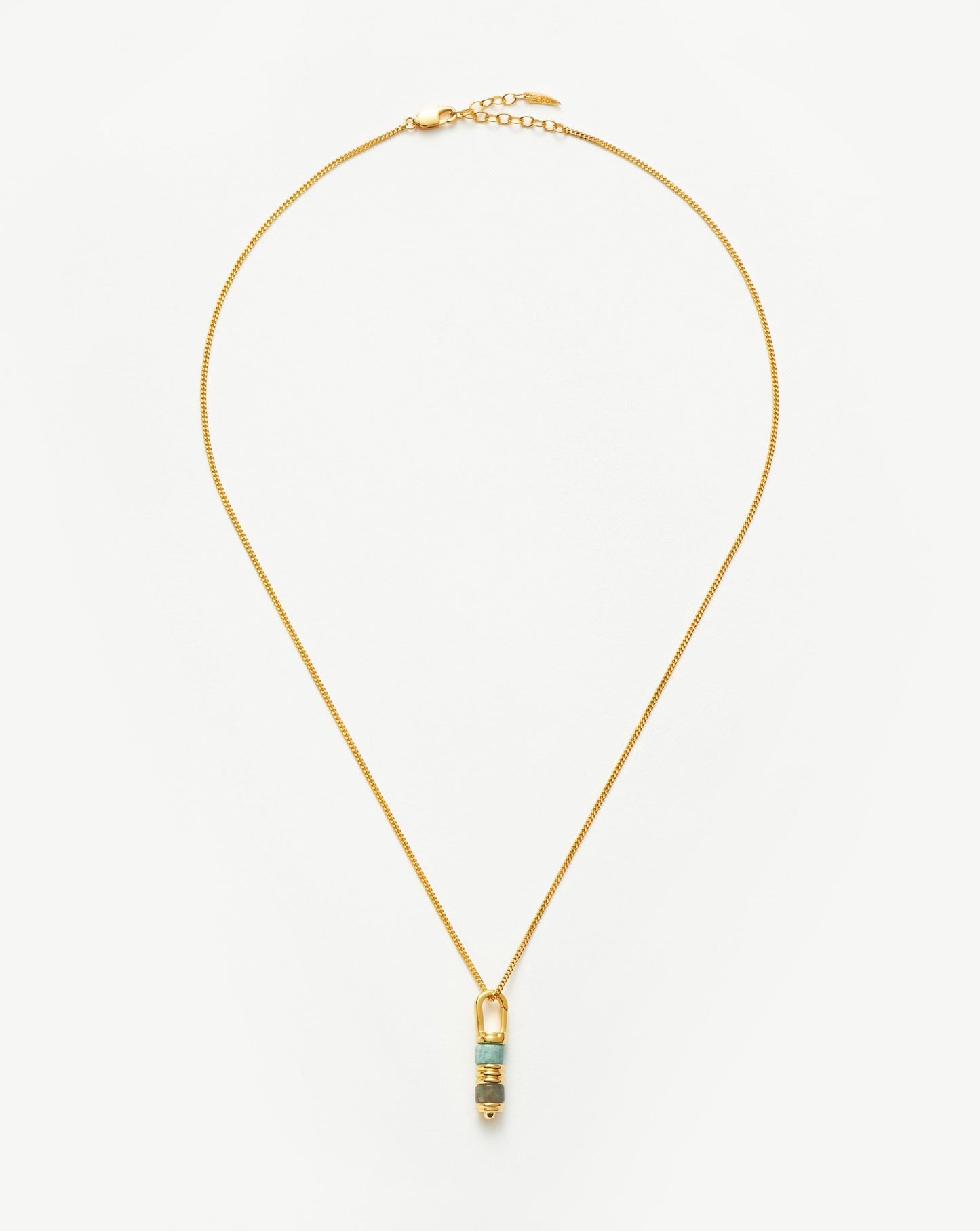 Abacus Beaded Spinning Pendant Necklace | 18ct Recycled Gold Vermeil on Recycled Sterling Silver