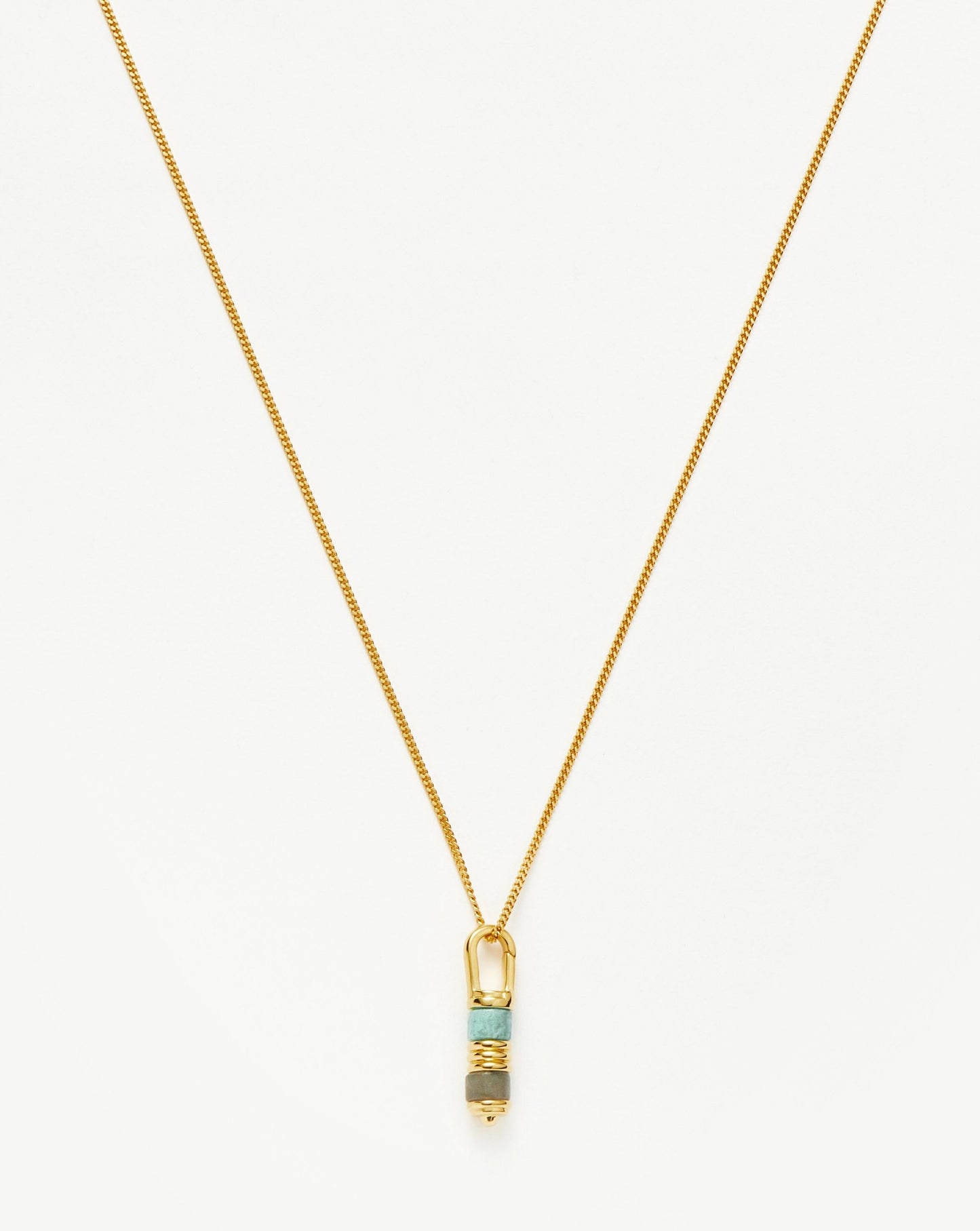 Abacus Beaded Spinning Pendant Necklace | 18ct Recycled Gold Vermeil on Recycled Sterling Silver