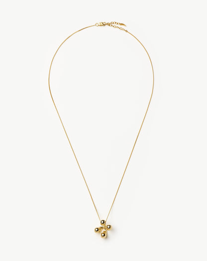 Atom Large Pendant Necklace | 18ct Gold Plated