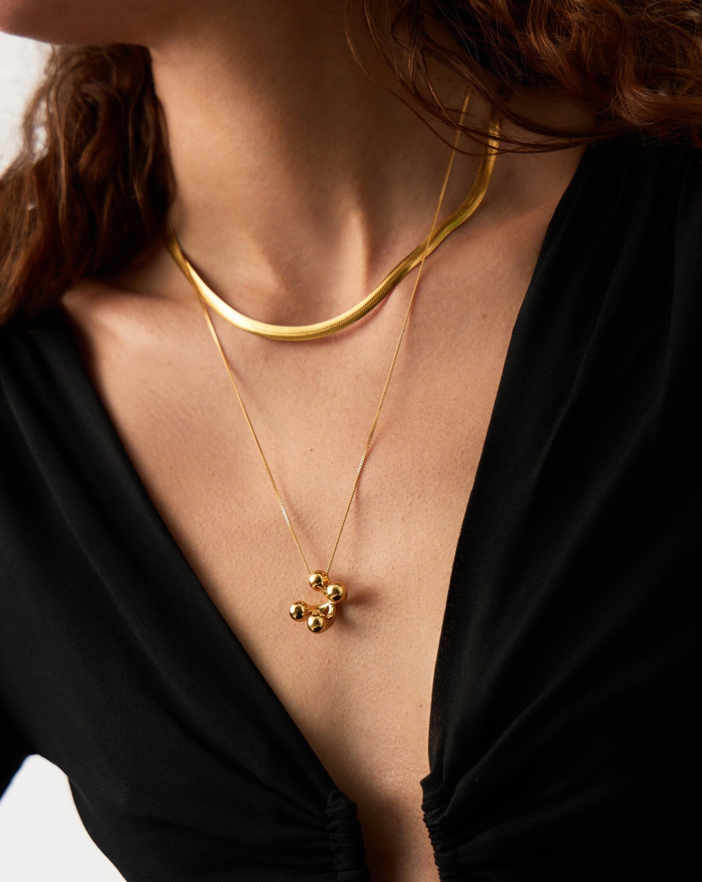Atom Large Pendant Necklace | 18ct Gold Plated