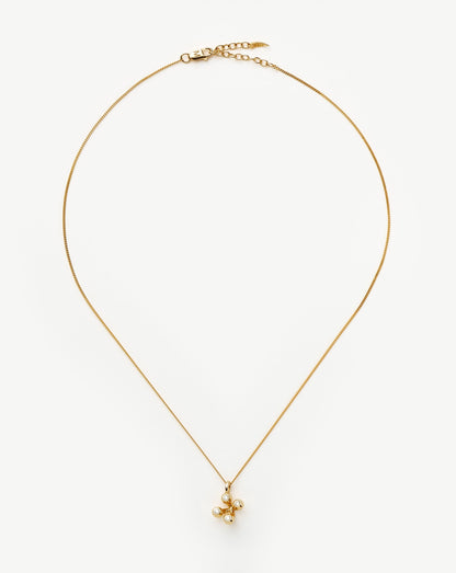 Atom Pendant Necklace | 18ct Gold Vermeil Cubic Zirconia
