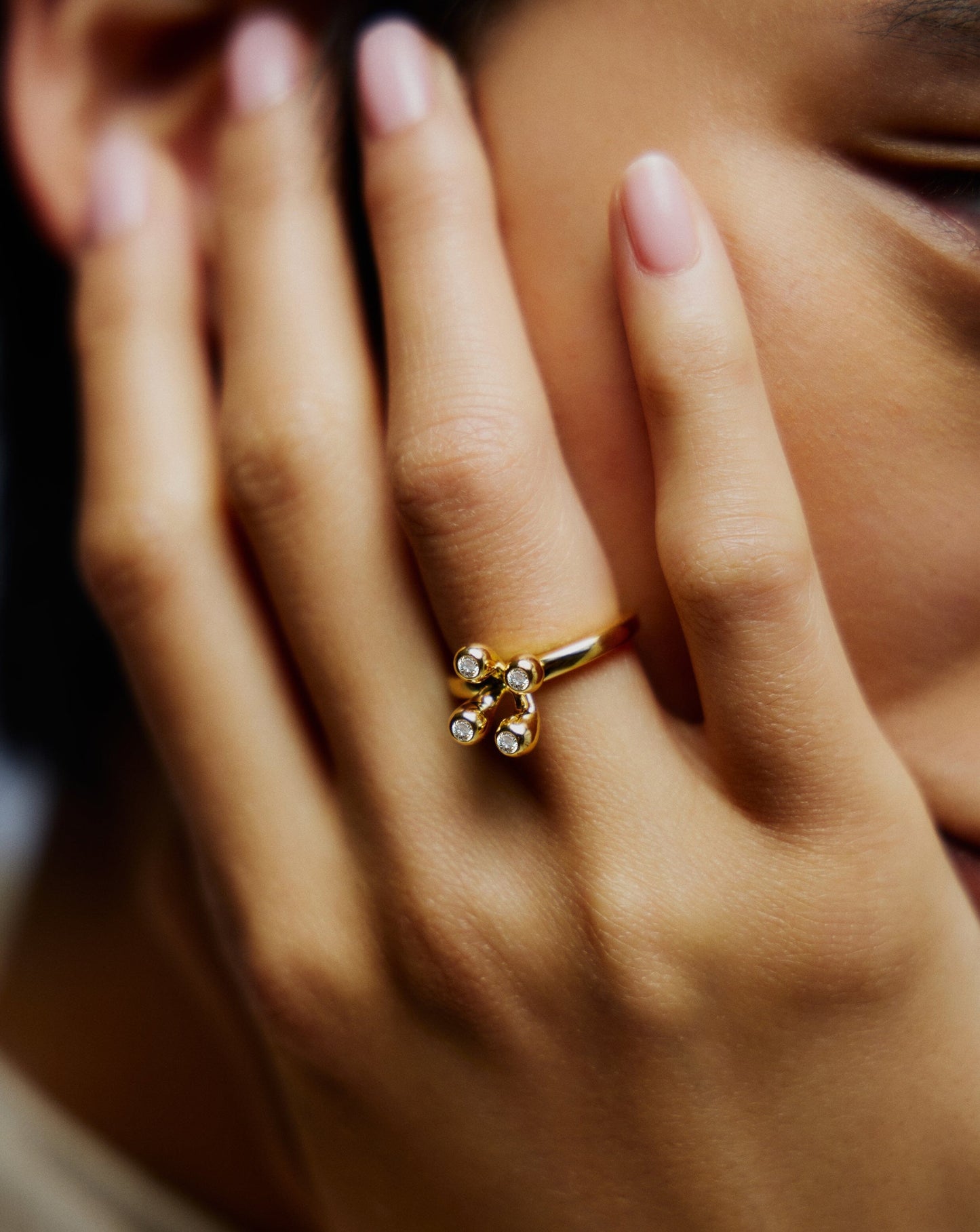 Atom Ring | 18ct Gold Vermeil