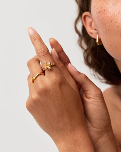 Atom Ring | 18ct Gold Vermeil