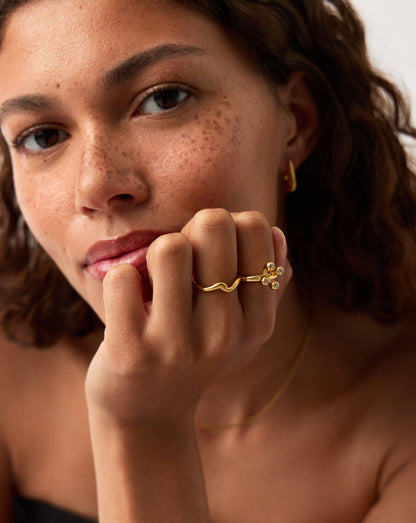 Atom Ring | 18ct Gold Vermeil