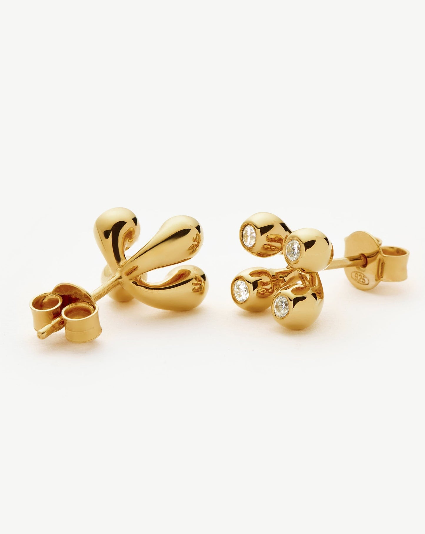Atom Stud Earrings | 18ct Gold Vermeil