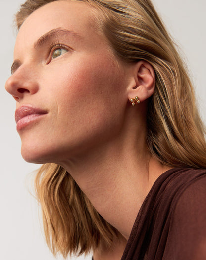 Atom Stud Earrings | 18ct Gold Vermeil