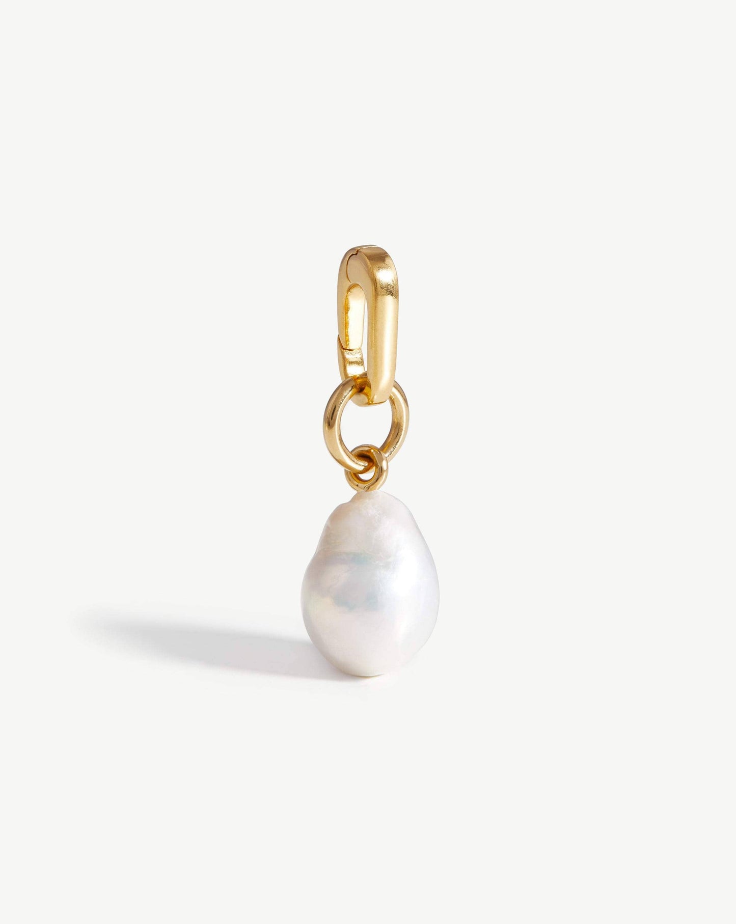 Baroque Pearl Clip-On Pendant | 18ct Gold Plated/Pearl