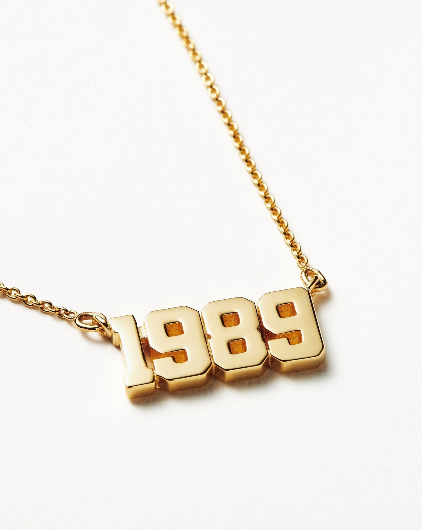 Birth Year Necklace - Year 1989 | 18ct Gold Vermeil
