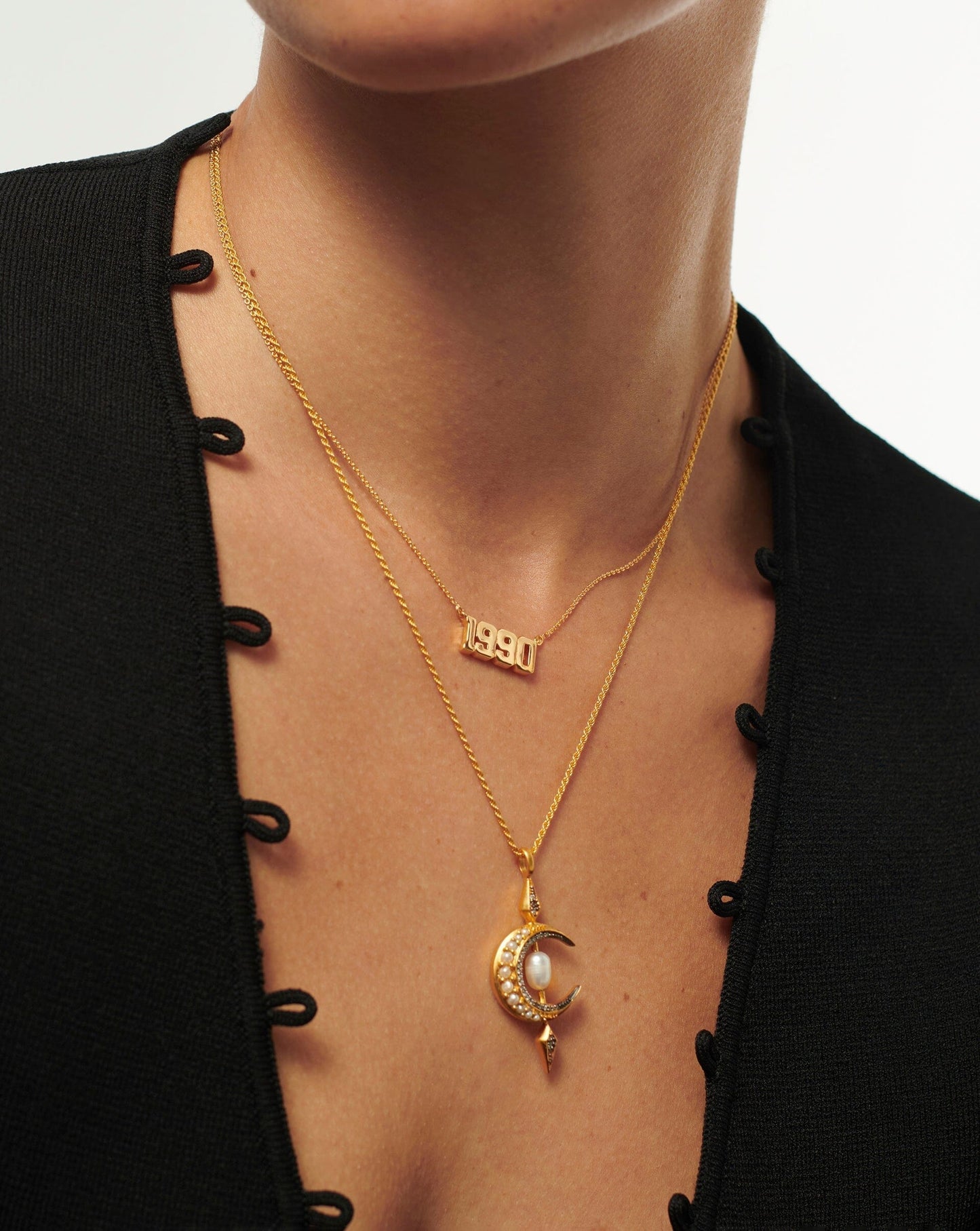 Birth Year Necklace  - Year 1990 | 18ct Gold Vermeil