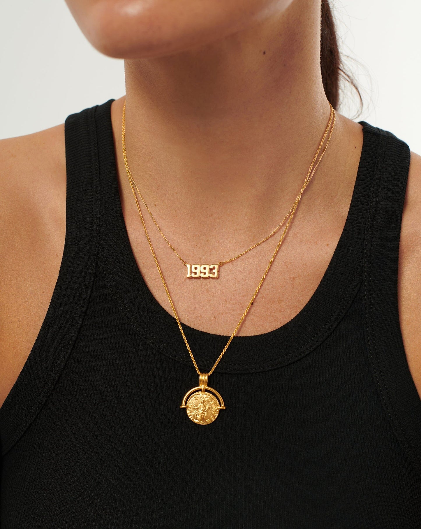 Birth Year Necklace  - Year 1993 | 18ct Gold Vermeil