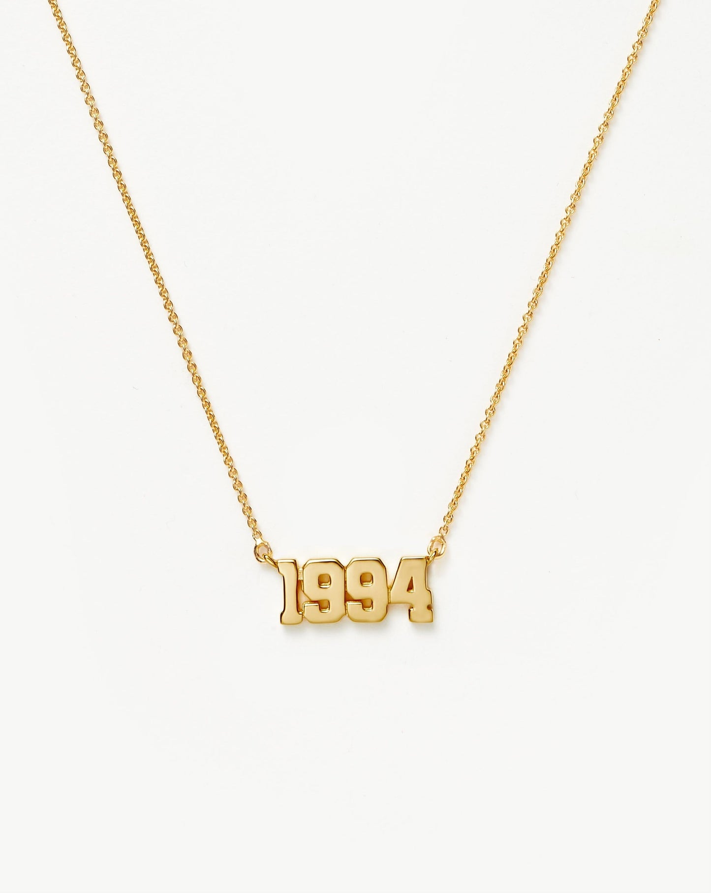 Birth Year Necklace  - Year 1994 | 18ct Gold Vermeil