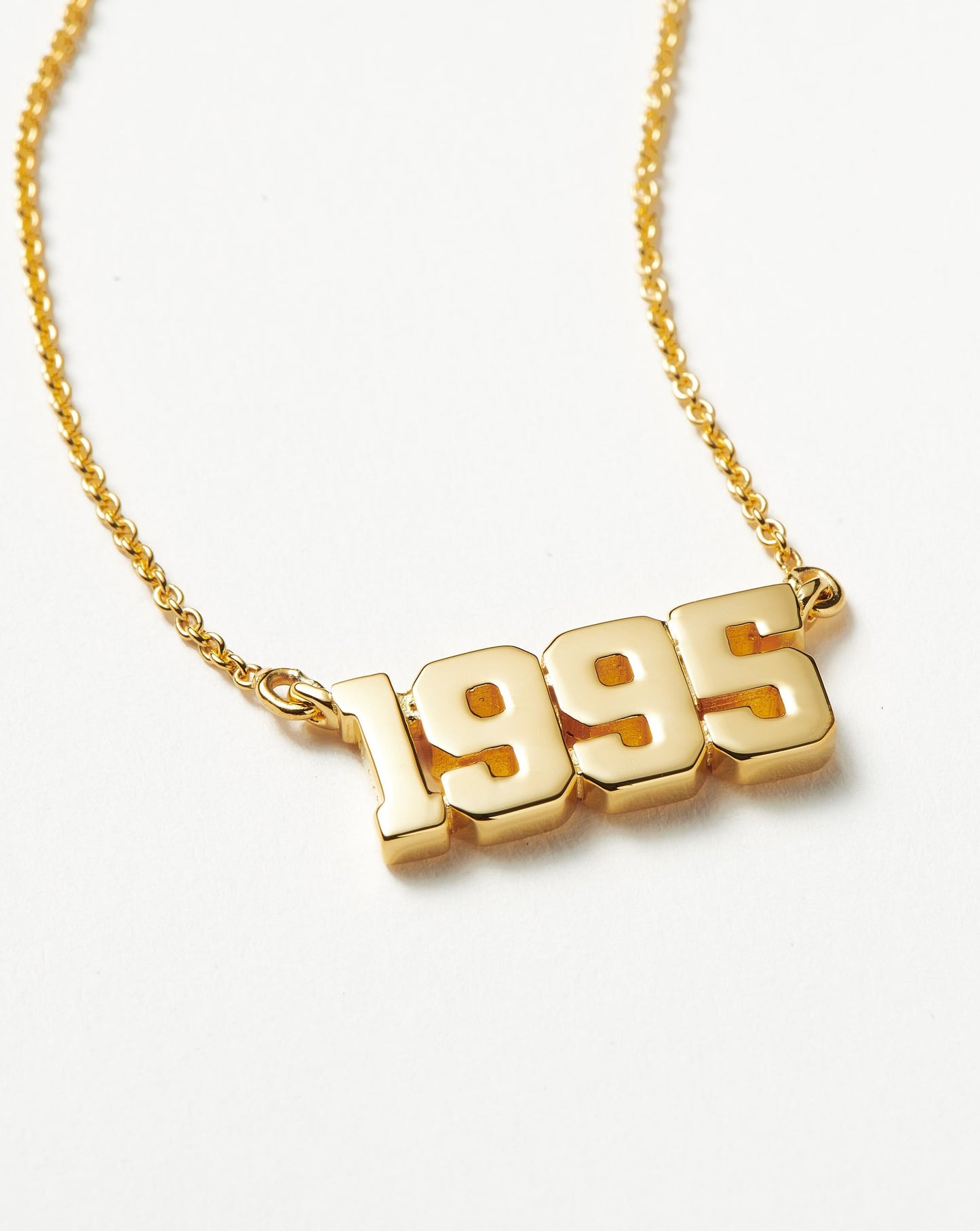 Birth Year Necklace  - Year 1995 | 18ct Gold Vermeil