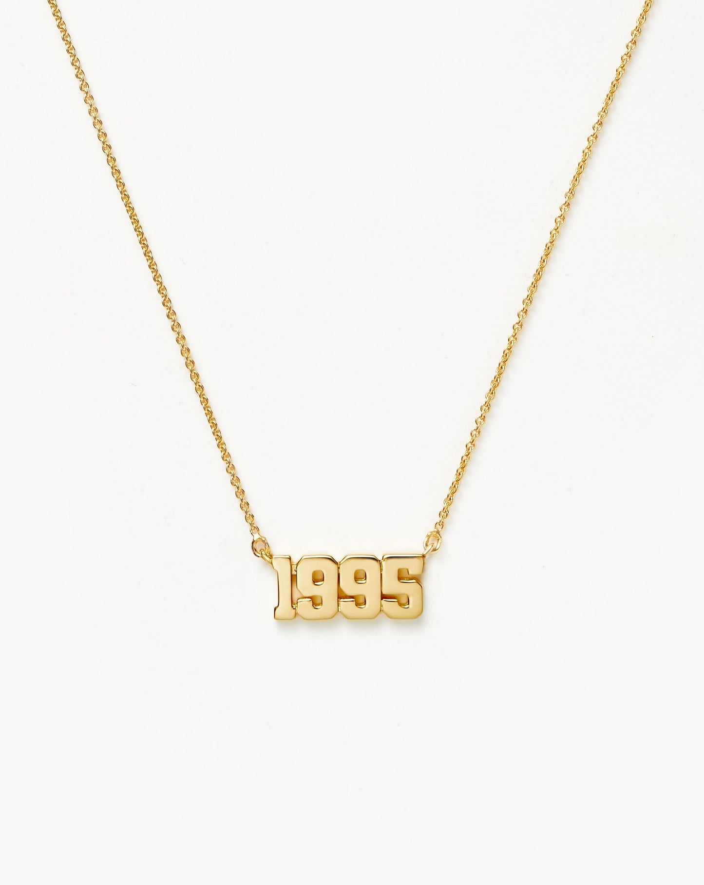 Birth Year Necklace  - Year 1995 | 18ct Gold Vermeil