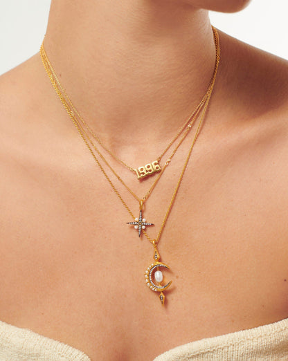 Birth Year Necklace  - Year 1996 | 18ct Gold Vermeil