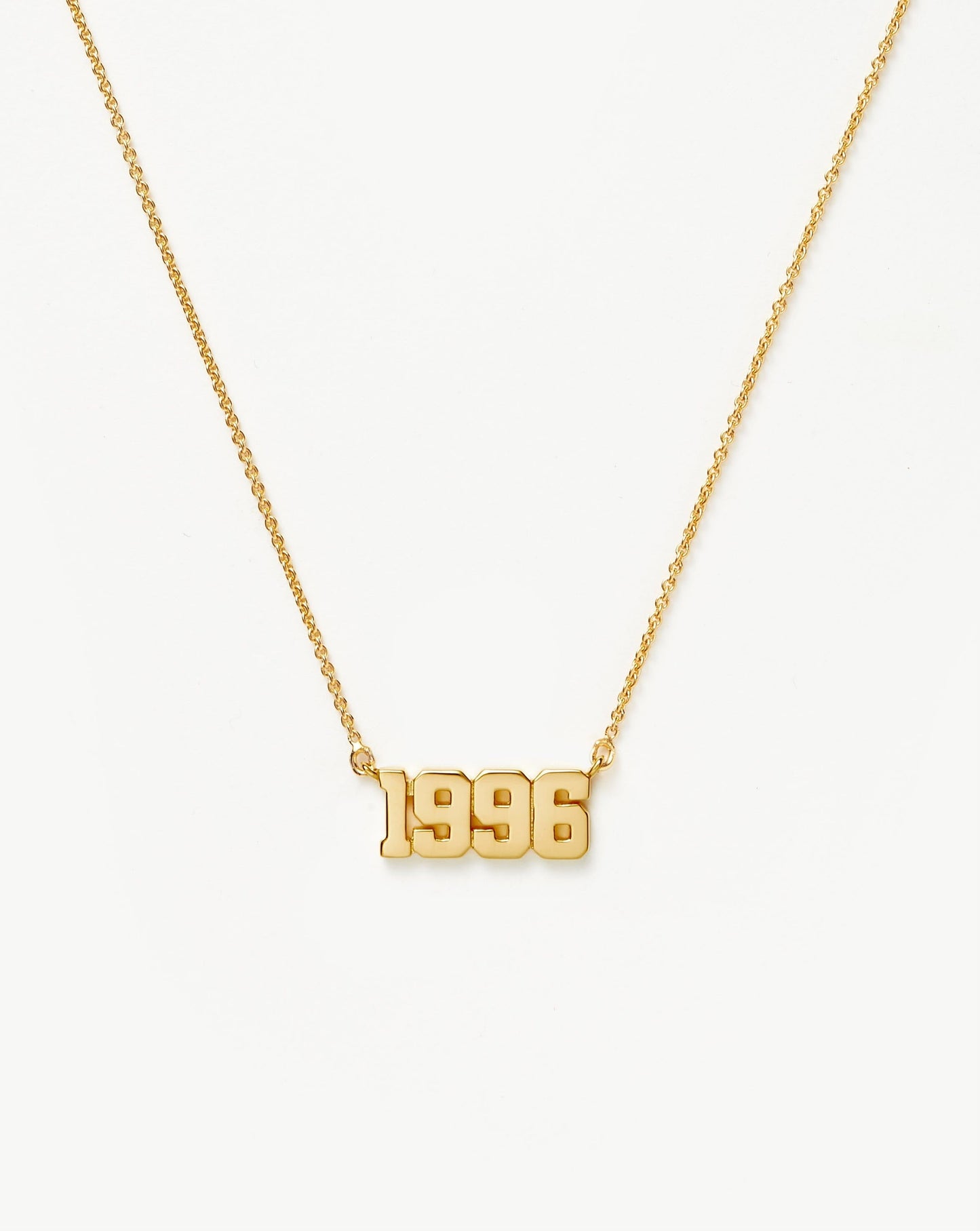 Birth Year Necklace  - Year 1996 | 18ct Gold Vermeil