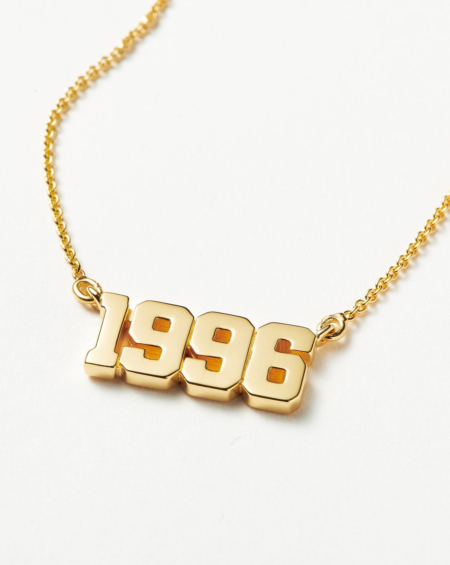 Birth Year Necklace  - Year 1996 | 18ct Gold Vermeil
