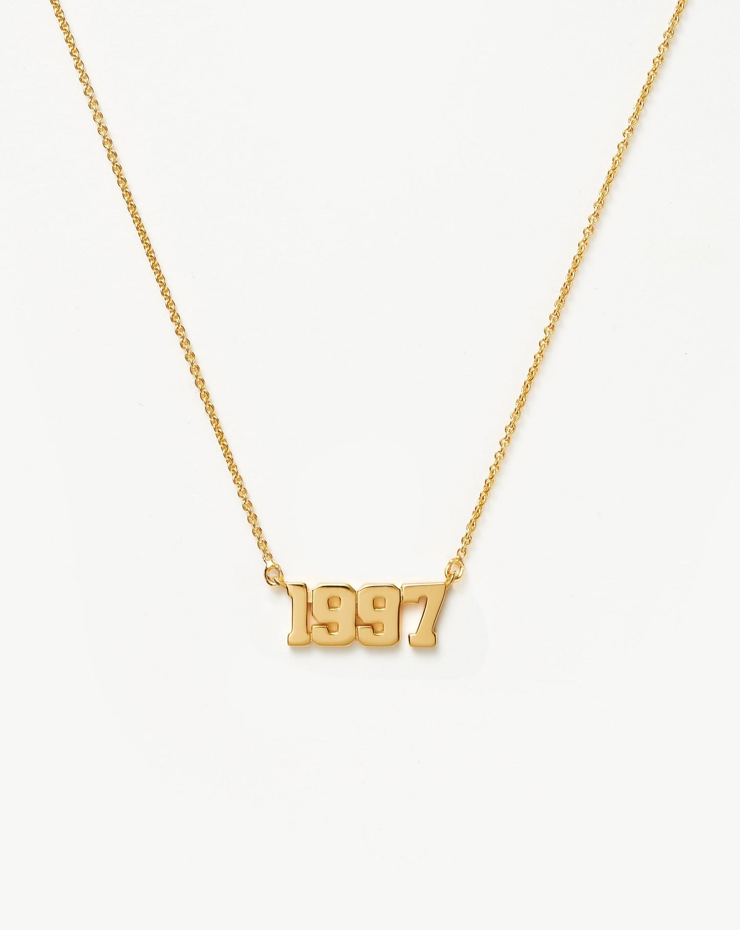 Birth Year Necklace  - Year 1997 | 18ct Gold Vermeil