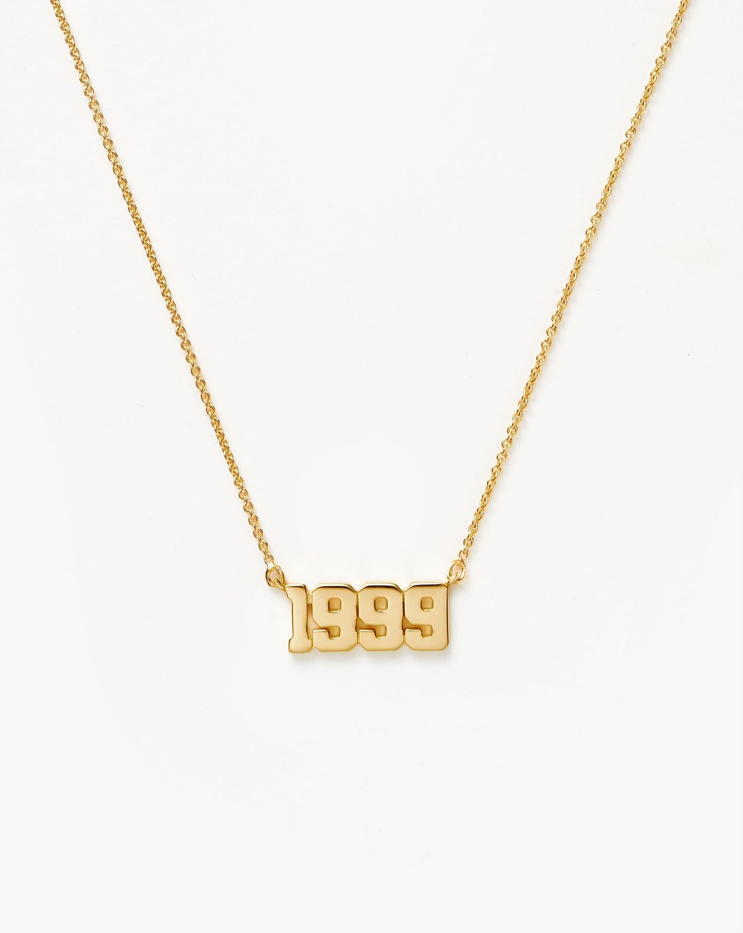 Birth Year Necklace  - Year 1999 | 18ct Gold Vermeil