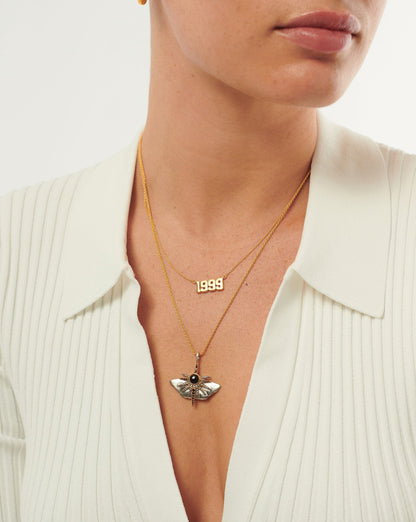 Birth Year Necklace  - Year 1999 | 18ct Gold Vermeil