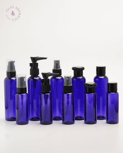 Blue Bottles w/ Black Covers