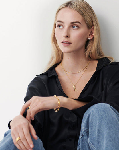 Box Link Chain Choker | 18ct Gold Vermeil