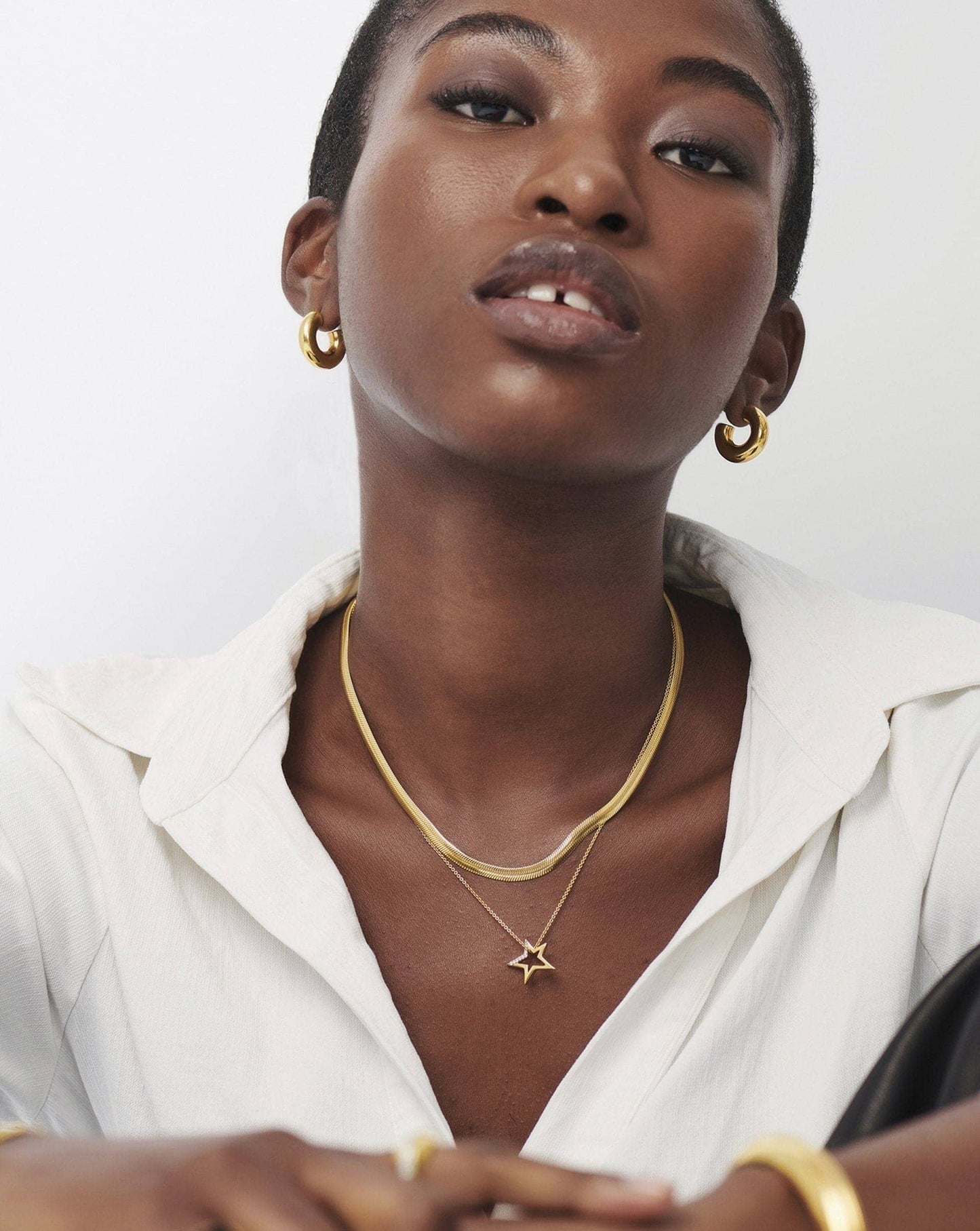 Celestial Star Pave Pendant Necklace | 18ct Gold Vermeil/Cubic Zirconia
