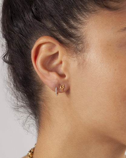 Celestial Star Stud Earrings | 18ct Gold Vermeil