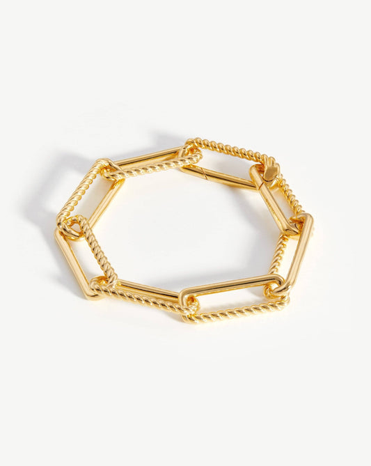 Chunky Half Radial Chain Bracelet | 18ct Gold Plated