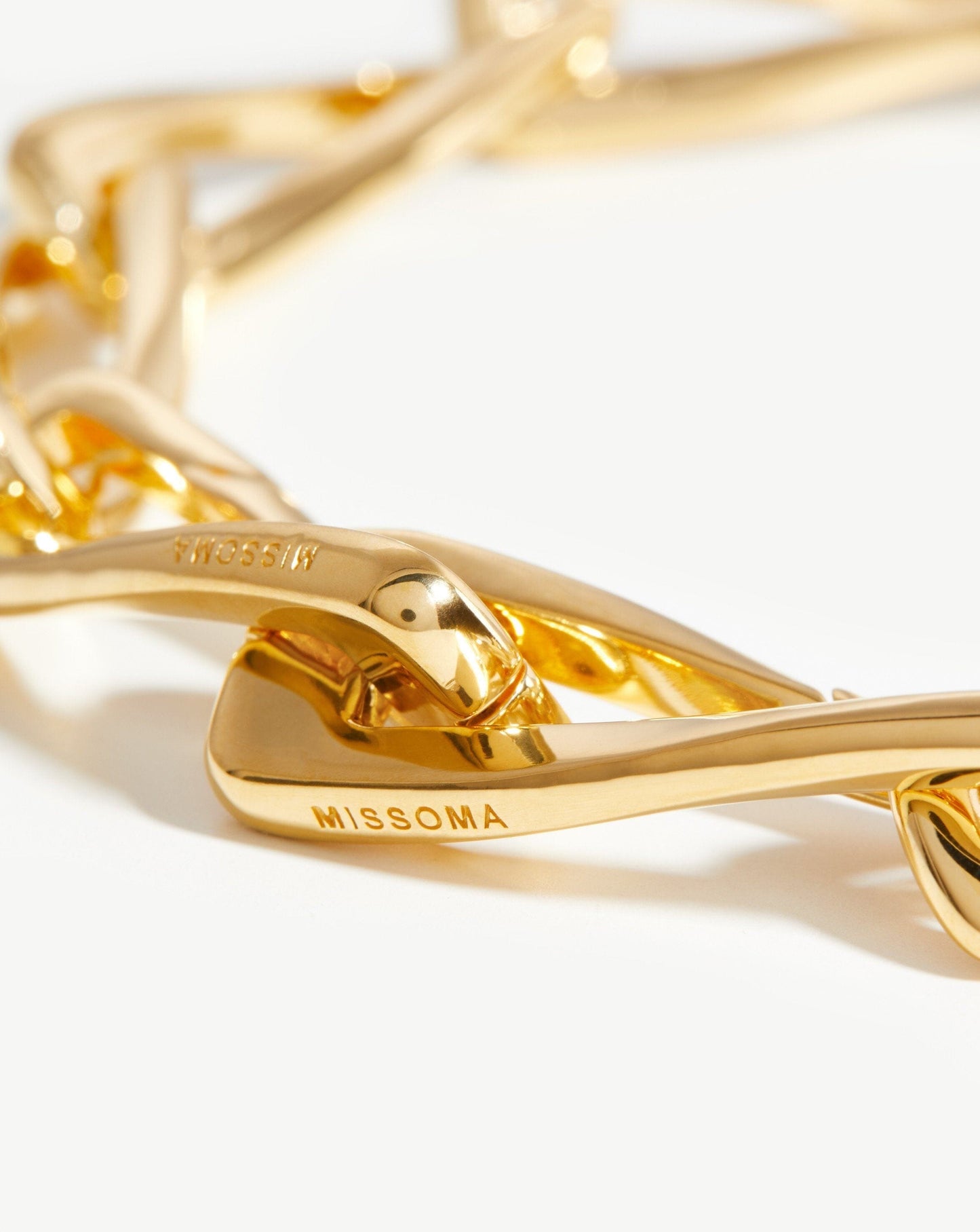 Chunky Twisted Link Chain Bracelet | 18ct Gold Plated