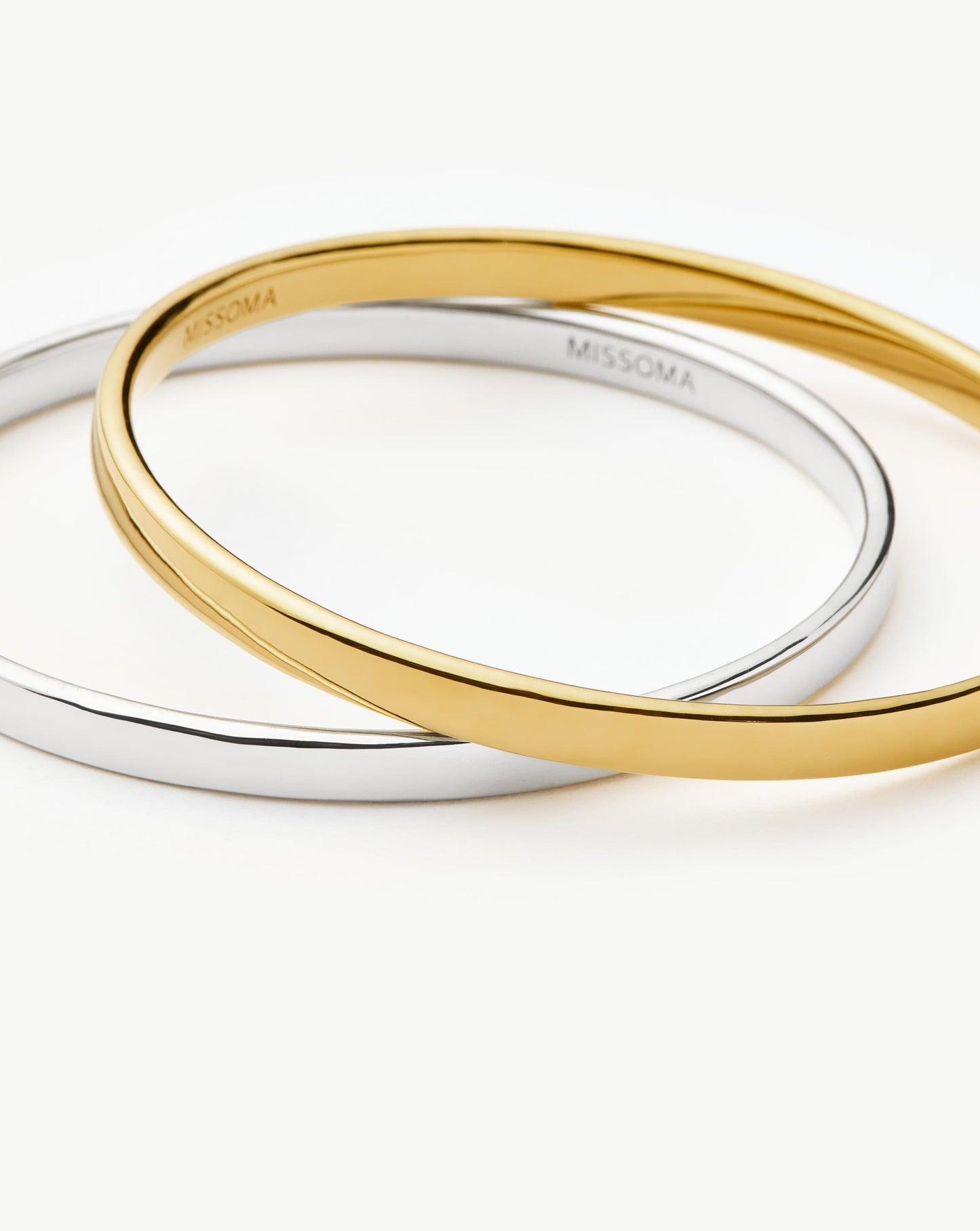 Classic Bangle Bracelet Set | Mixed Metal