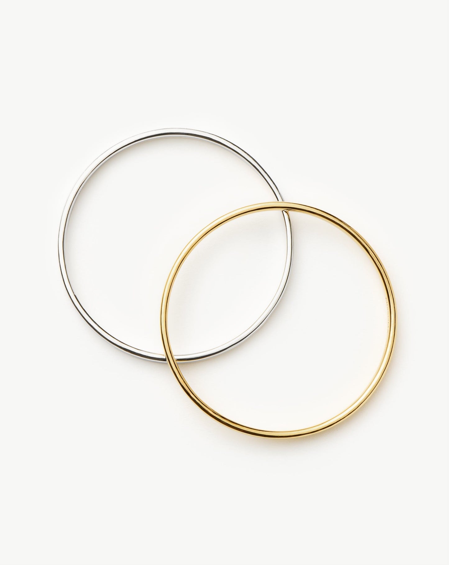Classic Bangle Bracelet Set | Mixed Metal