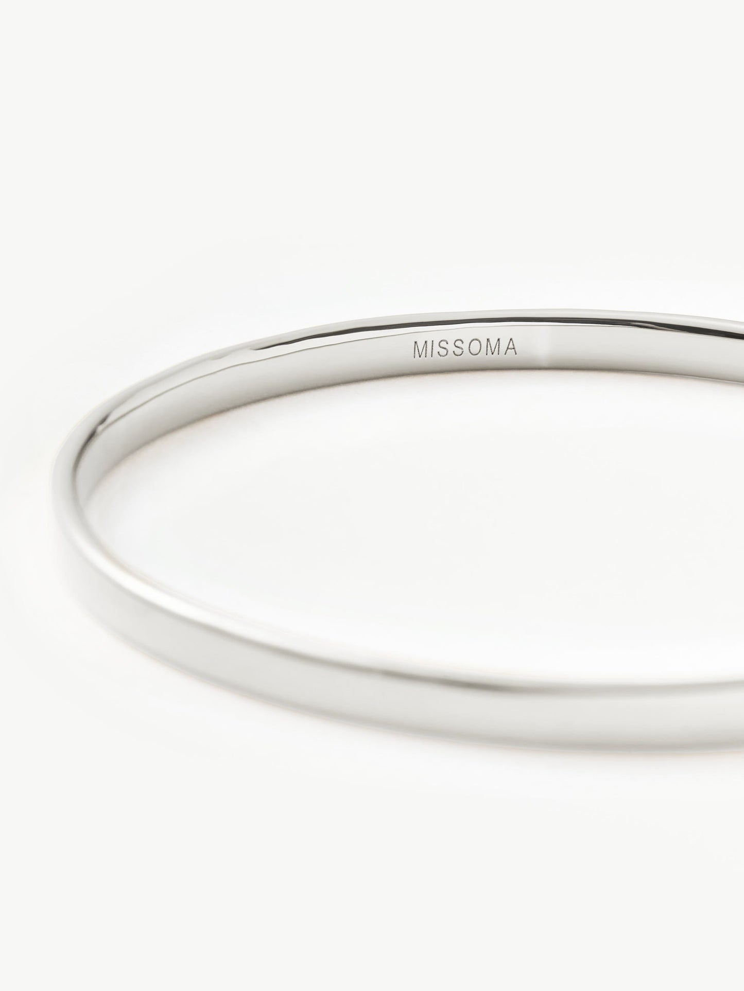 Classic Round Bangle | Silver Plated