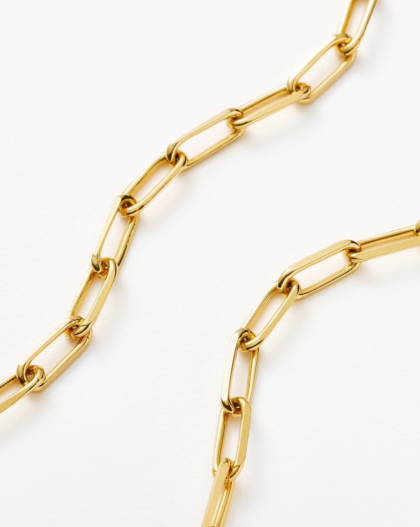 Classic Mini Short Paperclip Chain Necklace | 18ct Gold Plated