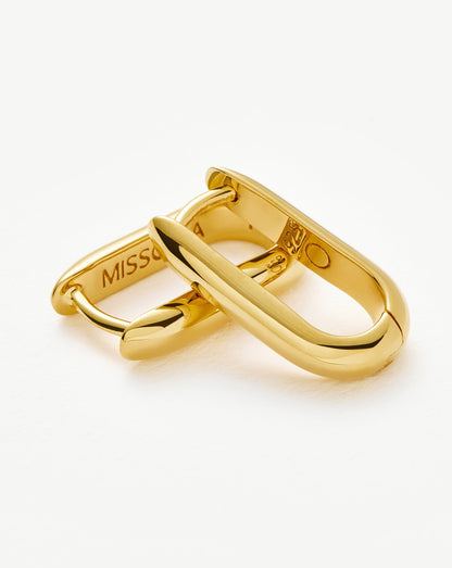 Classic Ovate Hoop Earrings | 18ct Recycled Gold Vermeil on Recycled Sterling Silver